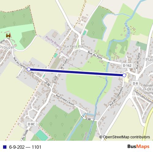 6-9-202 bus Line Map