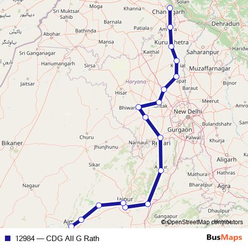 12984 rail Line Map