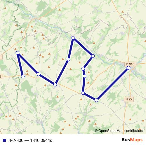 4-2-306 bus Line Map