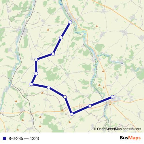 8-6-235 bus Line Map