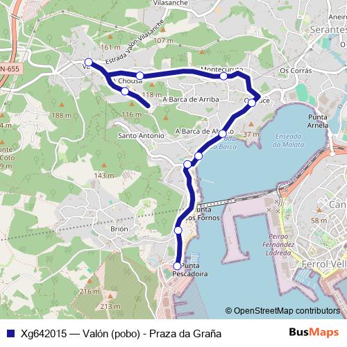 Xg642015 bus Line Map