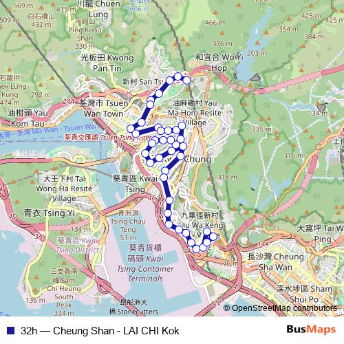 32h bus Line Map