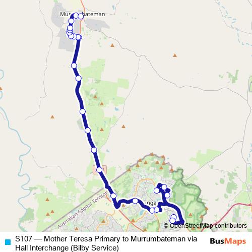 S107 bus Line Map