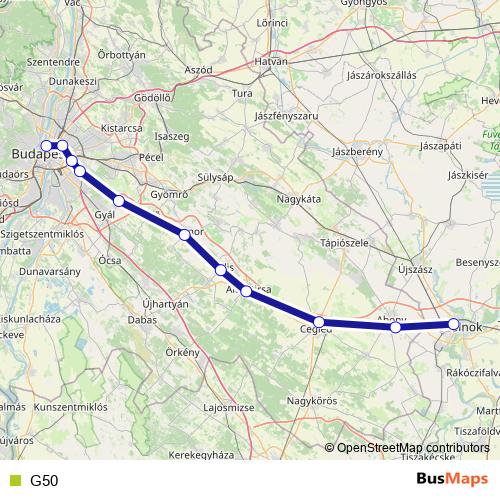 G50 rail Line Map