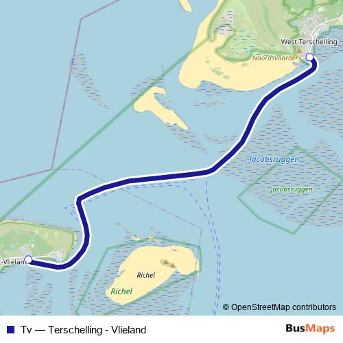 Tv ferry Line Map