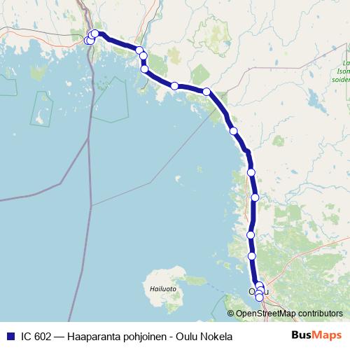 IC 602 rail Line Map