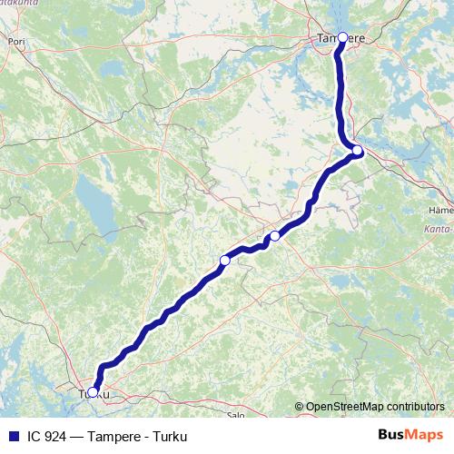 IC 924 rail Line Map