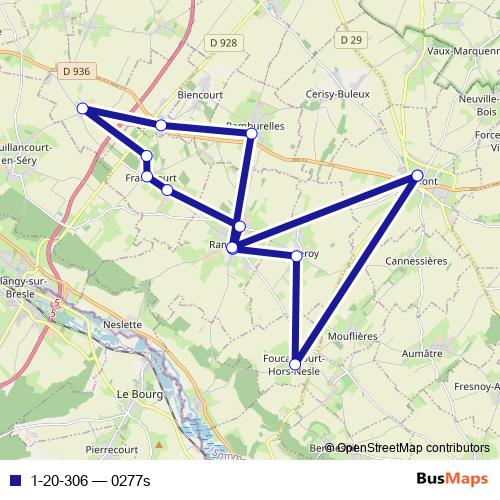 1-20-306 bus Line Map
