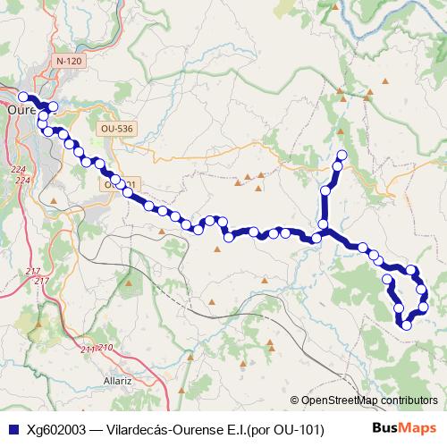 Xg602003 bus Line Map