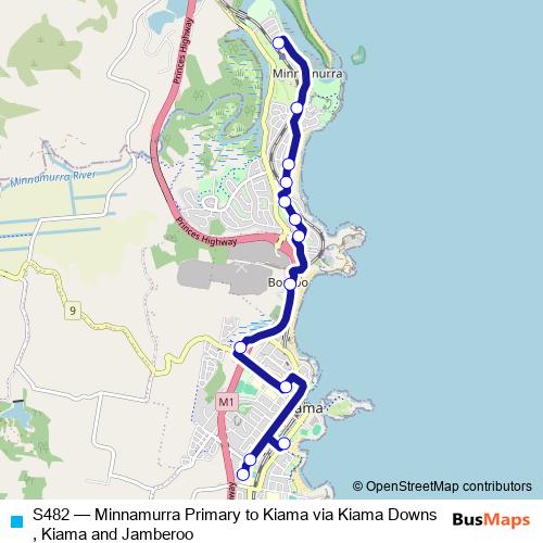 S482 bus Line Map