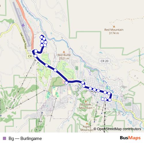 Bg bus Line Map