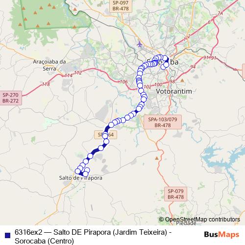 6316ex2 bus Line Map