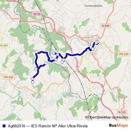 Xg662016 bus Line Map