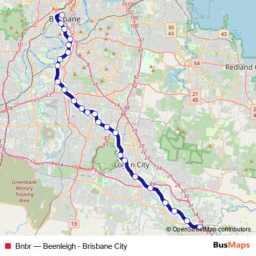 Bnbr rail Line Map