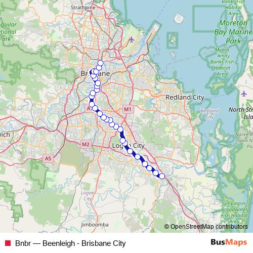 Bnbr rail Line Map