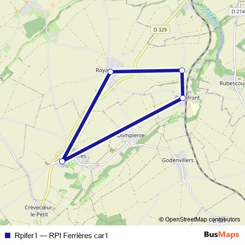 Rpifer1 bus Line Map