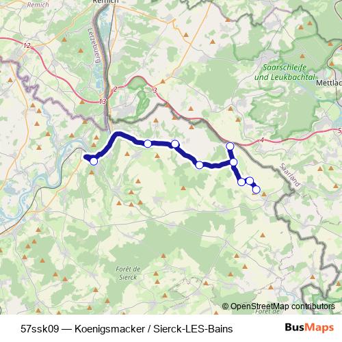 57ssk09 bus Line Map