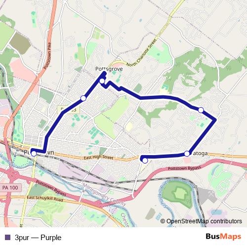 3pur bus Line Map