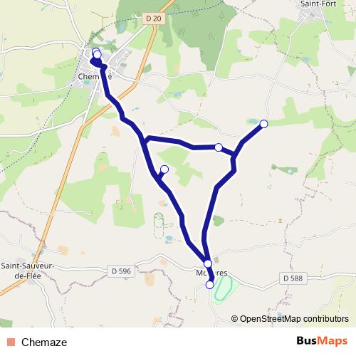 Chemaze bus Line Map