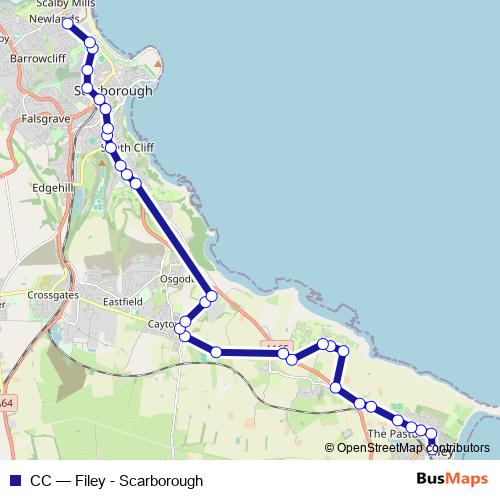 CC bus Line Map
