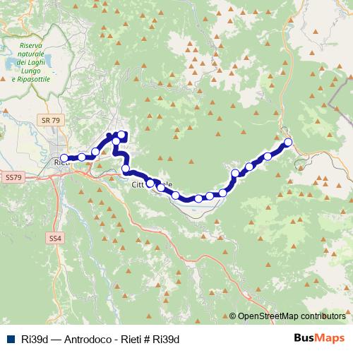 Ri39d bus Line Map