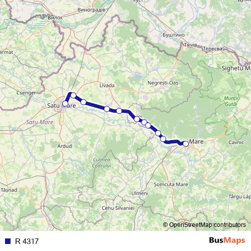 R 4317 rail Line Map