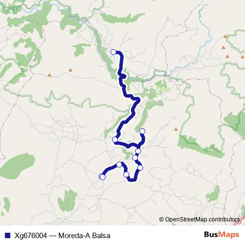 Xg676004 bus Line Map
