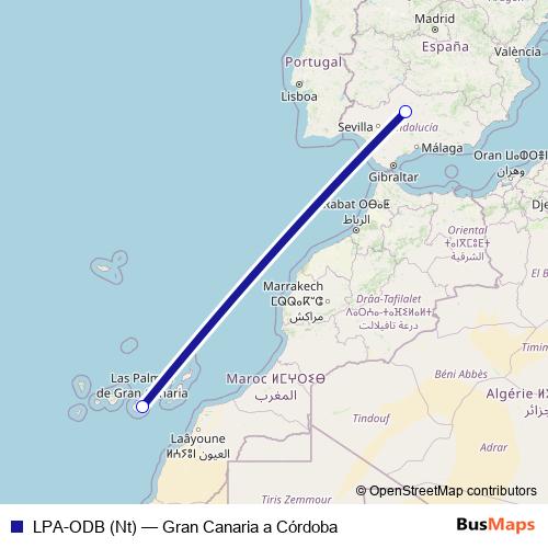 LPA-ODB (Nt) air Line Map