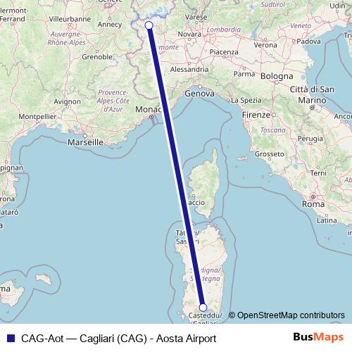 CAG-Aot air Line Map