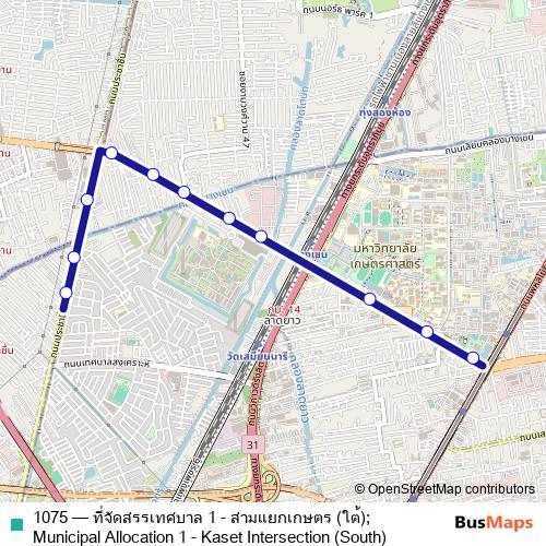 1075 bus Line Map