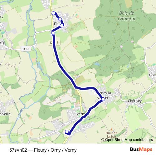 57svn02 bus Line Map
