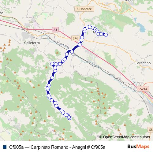 Cf905a bus Line Map