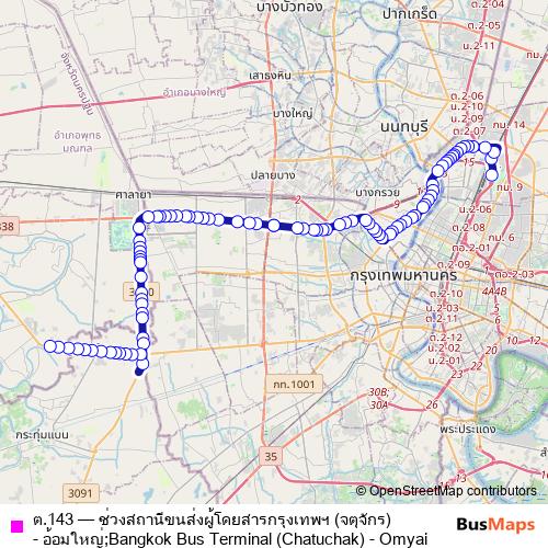 ต.143 bus Line Map