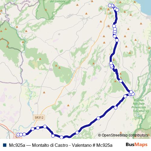 Mc925a bus Line Map