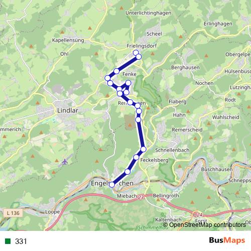 331 rail Line Map
