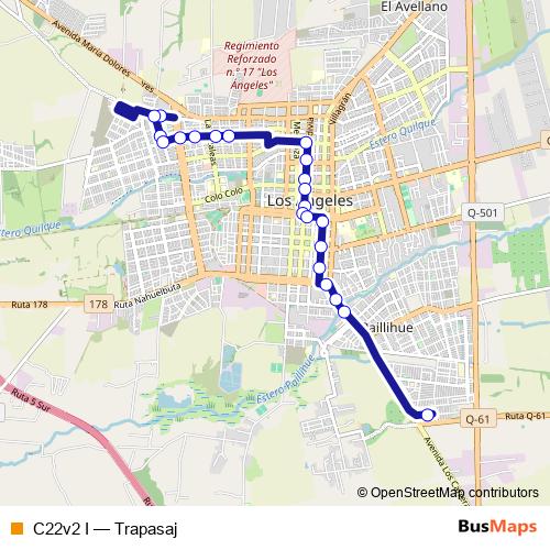 C22v2 I bus Line Map
