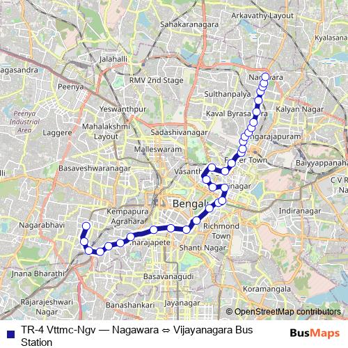 TR-4 Vttmc-Ngv bus Line Map
