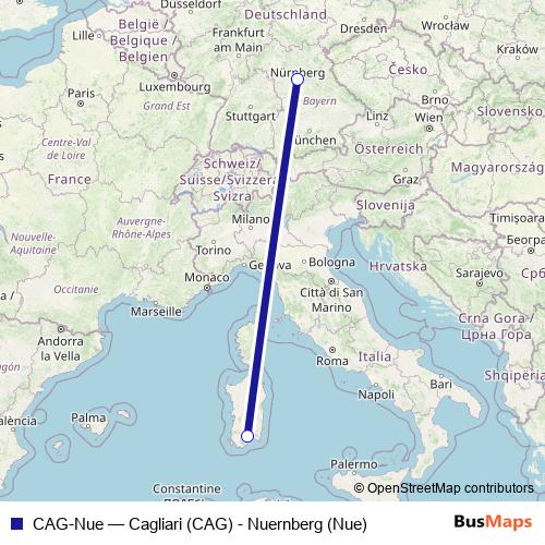 CAG-Nue air Line Map