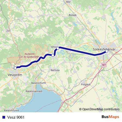 Vesz 9061 rail Line Map