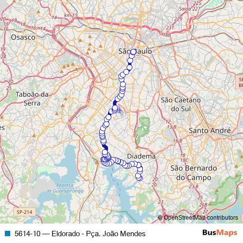 5614-10 bus Line Map
