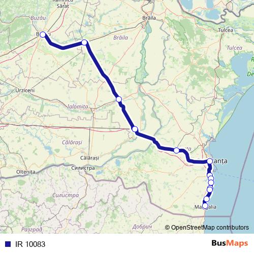 IR 10083 rail Line Map