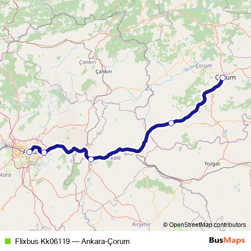 Flixbus Kk06119 bus Line Map