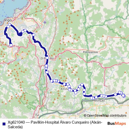 Xg621040 bus Line Map