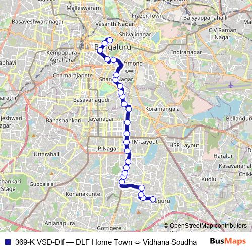 369-K VSD-Dlf bus Line Map