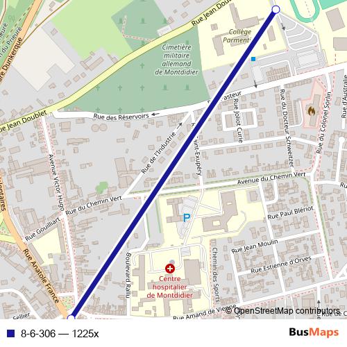 8-6-306 bus Line Map