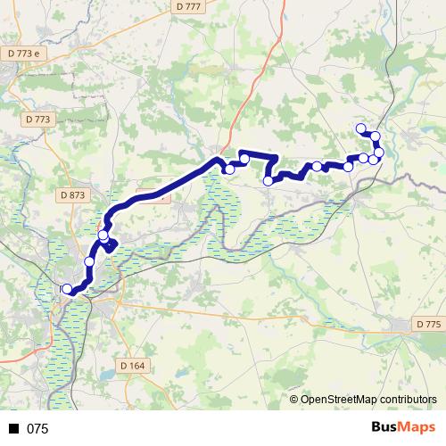 075 bus Line Map