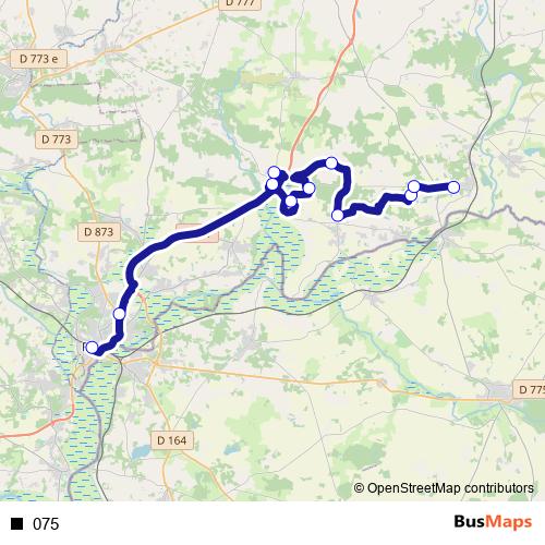 075 bus Line Map