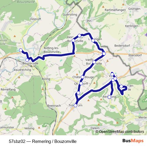 57sbz02 bus Line Map