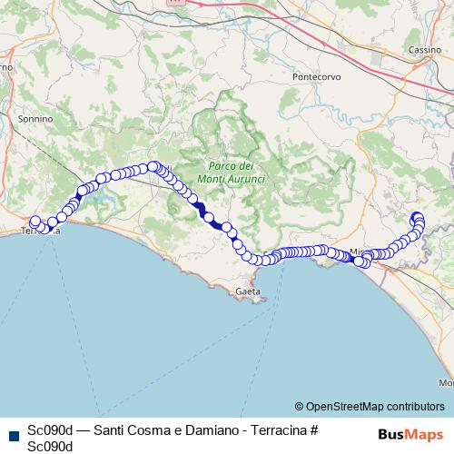 Sc090d bus Line Map