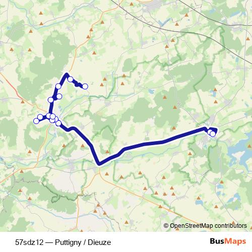57sdz12 bus Line Map